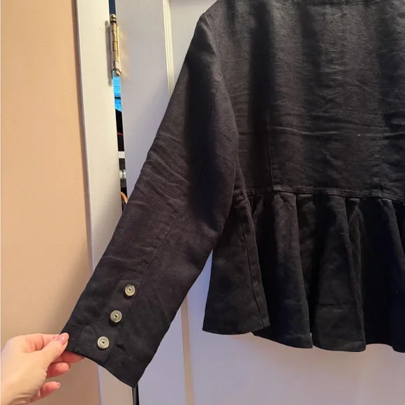 Son de Flor Black Peplum Jacket - Picture 5 of 6